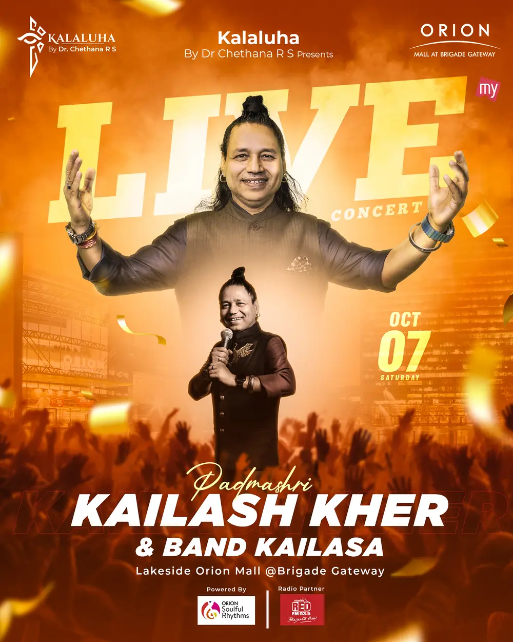Kailash Kher Live in Concert, produced by Kalaluha in Bengaluru: event poster 1